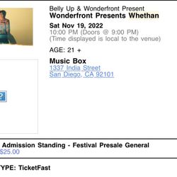 WHETHAN AT MUSIC BOX