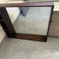 Solid wood dresser W/Mirror