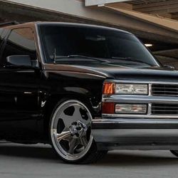Us Mags Obs All Polished Staggered 22x9 - 22x10.5 With 265/35/22 - 295/30/22 Tires🔥🔥🔥🔥
