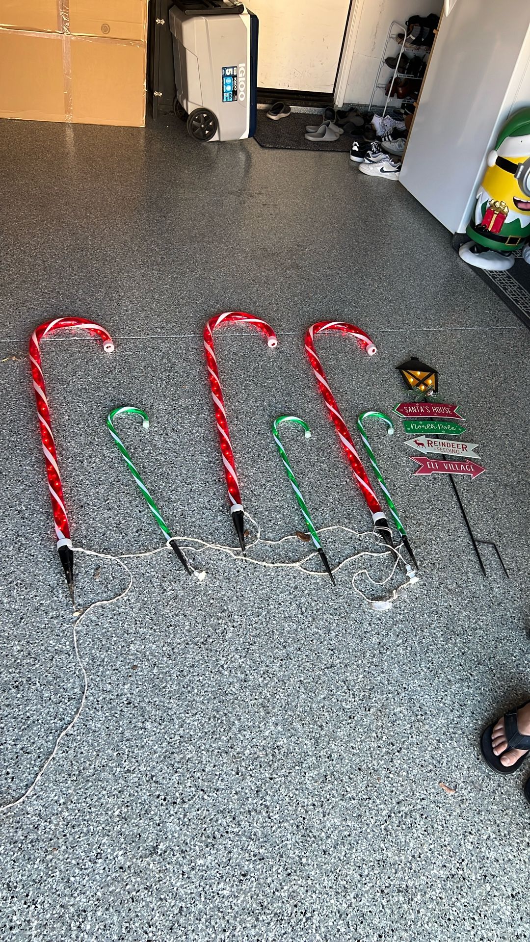4ft tall candy Canes. Outdoor Christmas Decorations! Must Take all!yes Available!