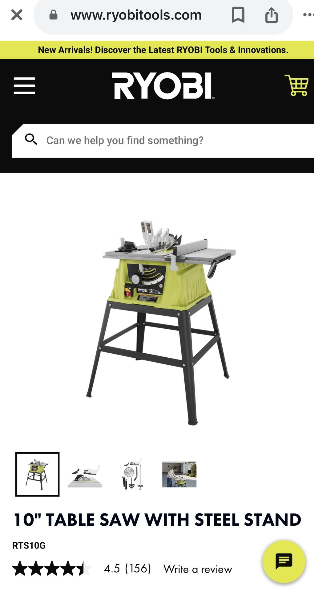 Ryobi table saw
