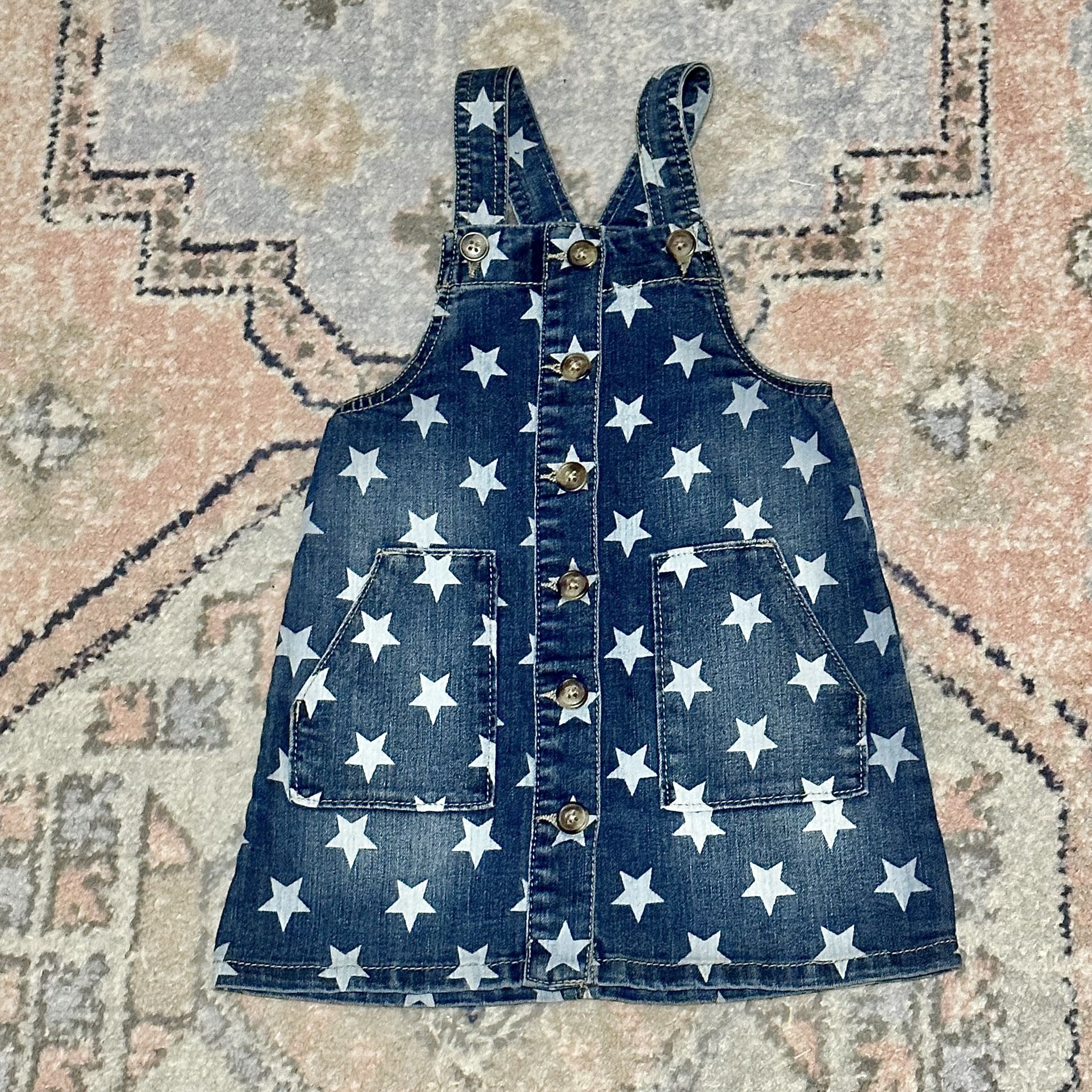 3T Stars Overalls Dress 