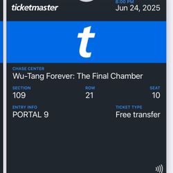 Wu Tang Forever : The Final Chamber Chase Center 06-24-25