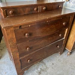 Vintage Two  Tier Wood Dresser