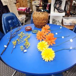 Vintage 1960s Plastic Flowers