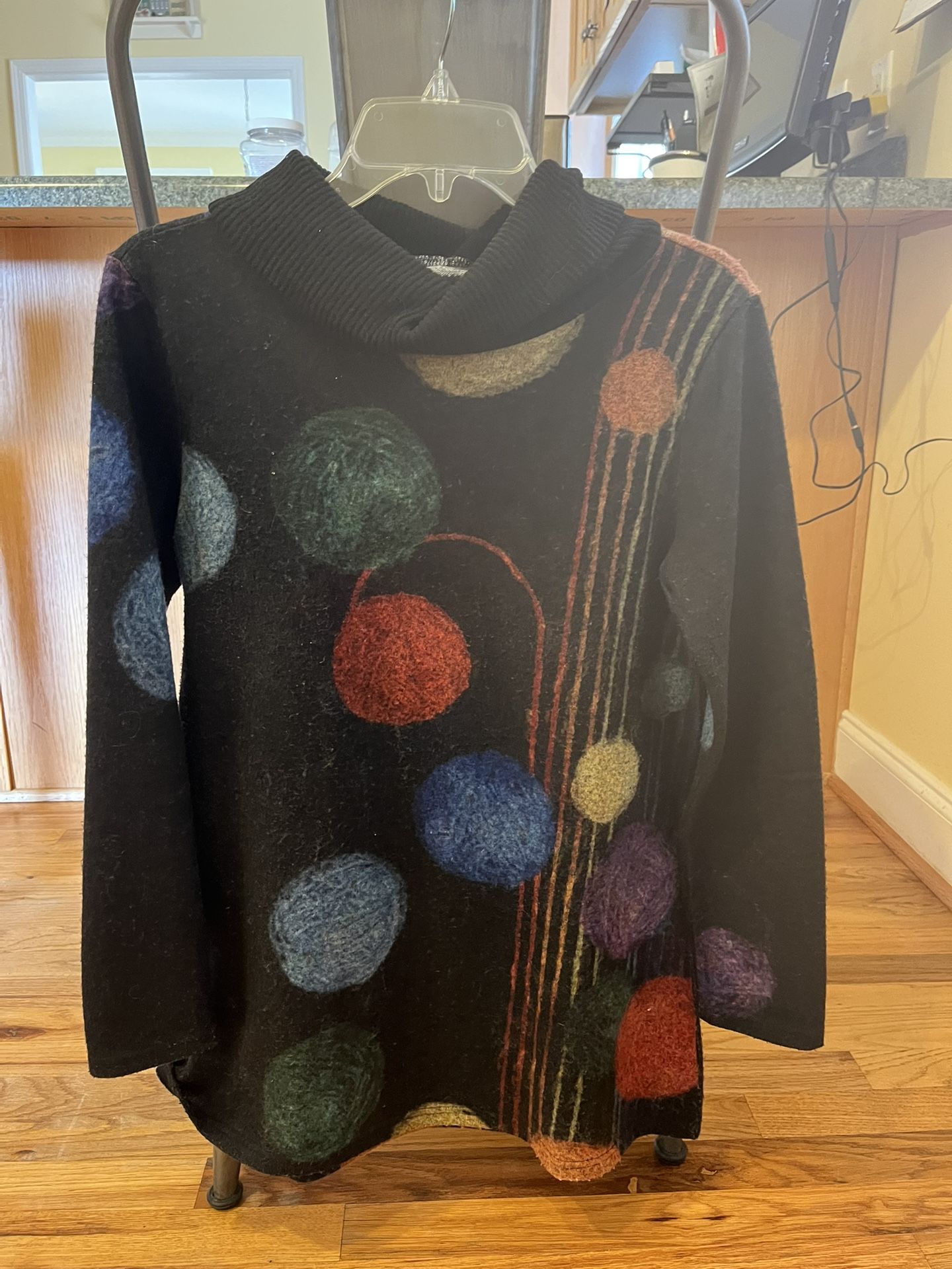 Loose Fitting Turtleneck Top