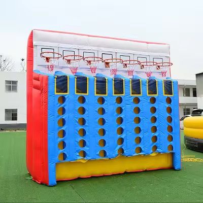 Inflatable Connect4 Basketball Game For Partys