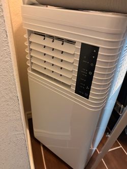 White Portable Air Conditioner Unit
