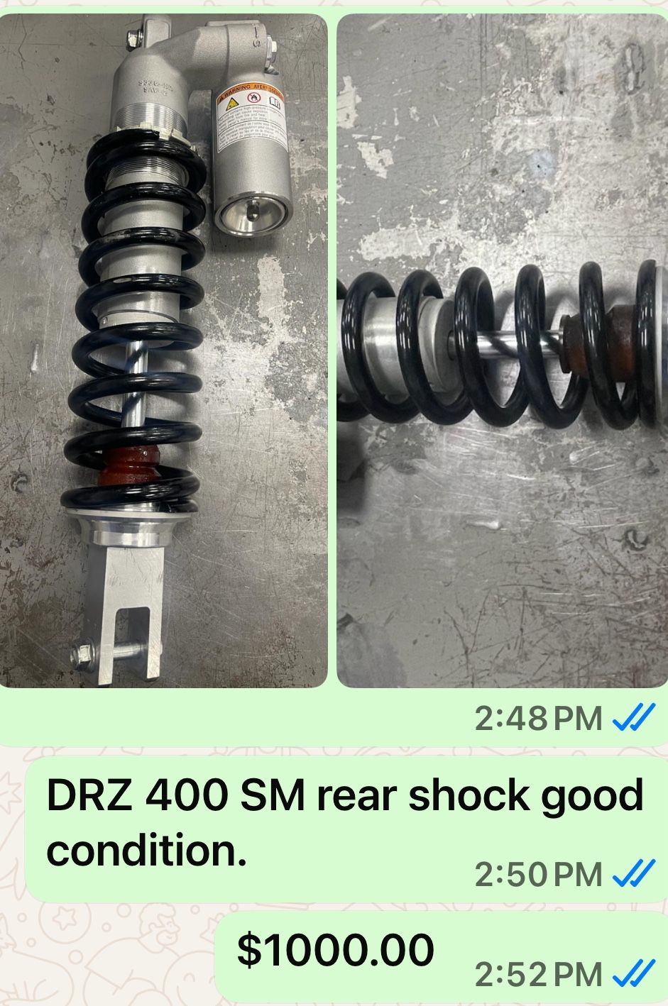 Rear Shock For Suzuli DRZ 400 SM
