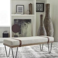 Accent Bench With Hairpin Metal Legs! Lowest Prices Ever!