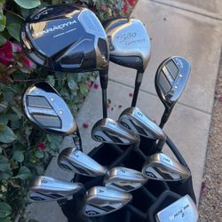 Men’s Golf Club Set With A Golf Bag - Callaway, TaylorMade 