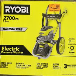 RYOBI RY142711VNM 2700 PSI 1.1 GPM Cold Water Electric Pressure Washer  Missing wheels bolt Only items at photos comes with this listing 