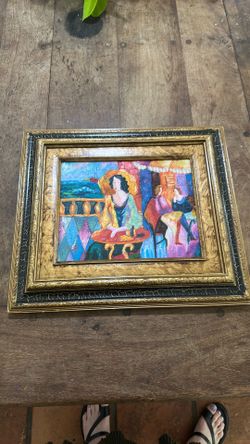 Abstract oil painting