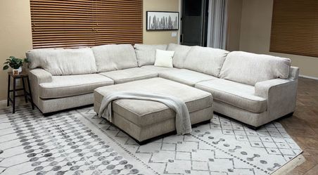 Rawcliffe 3pc Sectional W Ottoman