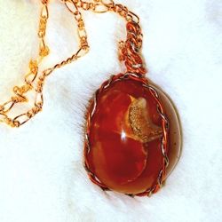 NEW JEWELRY BIRTHSTONE CARNELIAN JULY GEODE NECKLACE BRACELET AGATE