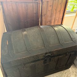 19th century steamer trunk