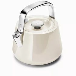 Whistling Tea Kettle Caraway Cream Color New 