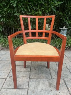3 Vintage Knoll Raul de Armas Upholstered Solid Oak Armchairs