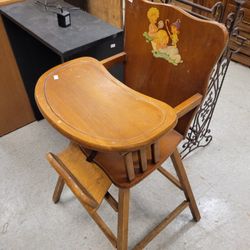 Wood High Chair 