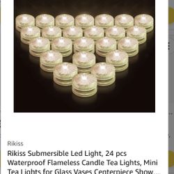 24pcs Waterproof Flameless Candle Tea Light 