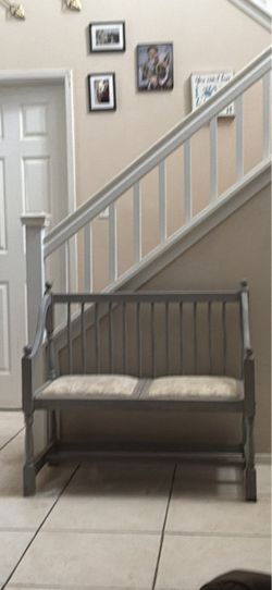 Bench and foot stool