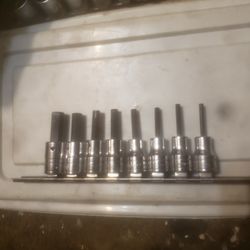 Snap On Standard  Allen  3/8 Sockets 