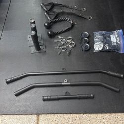 Assorted Home Gym accessories 