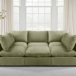 MyComfy Cloud 6 Peice Sectional With SoundCloud Audio