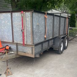 14 Ft Trailer Good Condition New Tire 4ft Tall