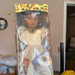 Black porcelain Doll