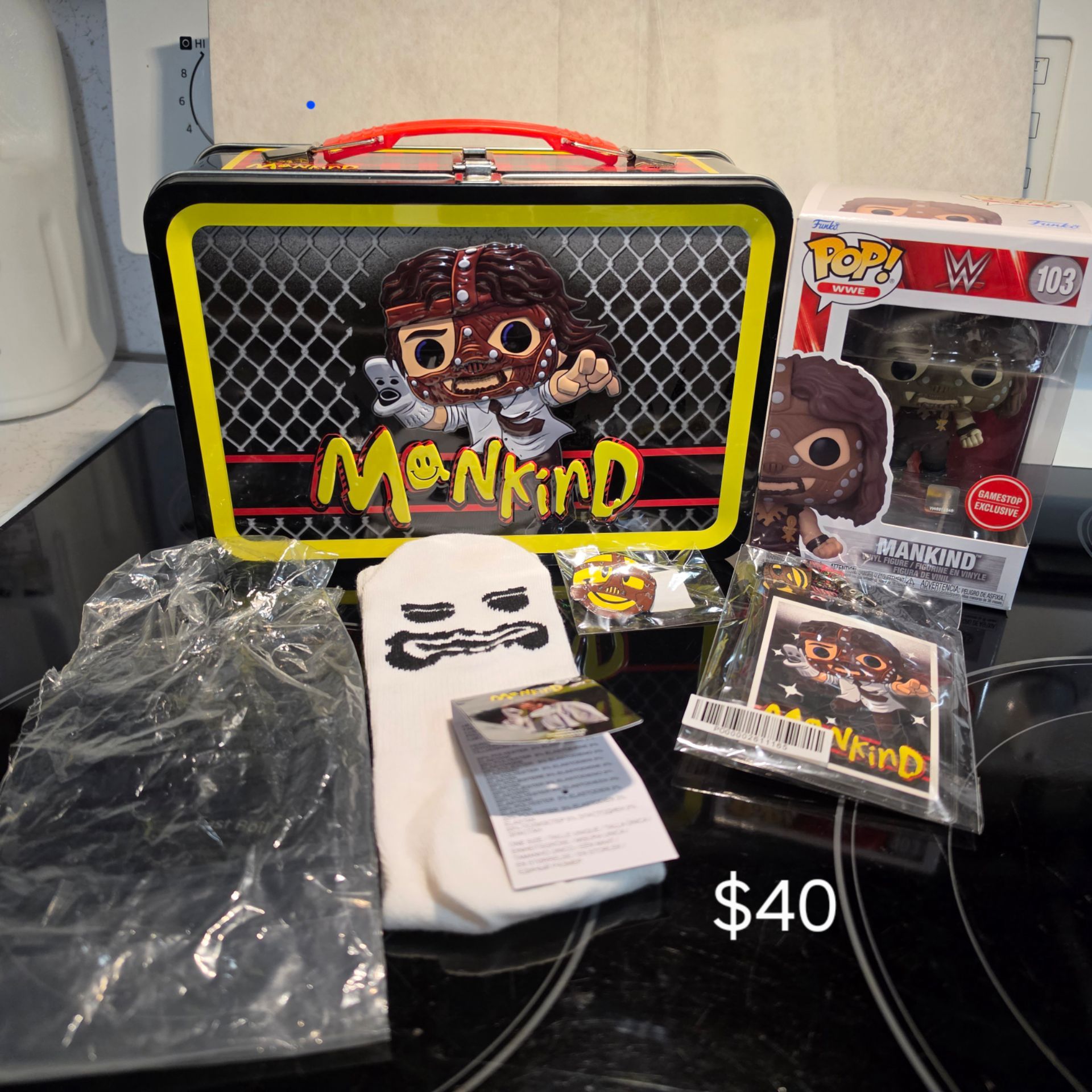 WWE Mankind collector metal lunch box