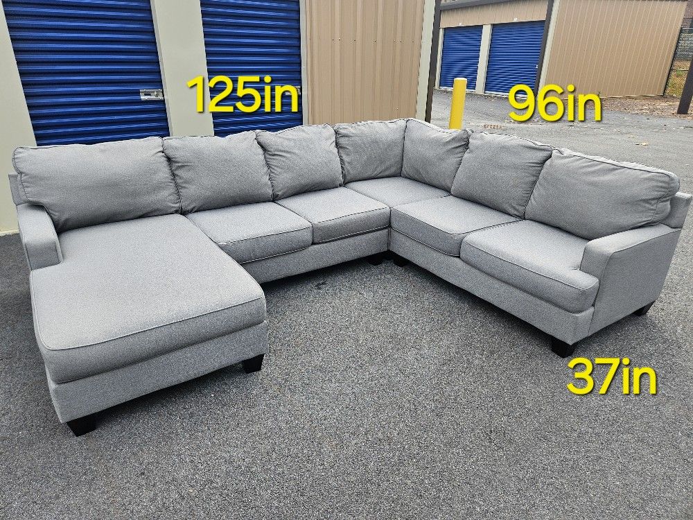 FREE DELIVERY Couch Sofa Chaise Sectional 4 PC Grey