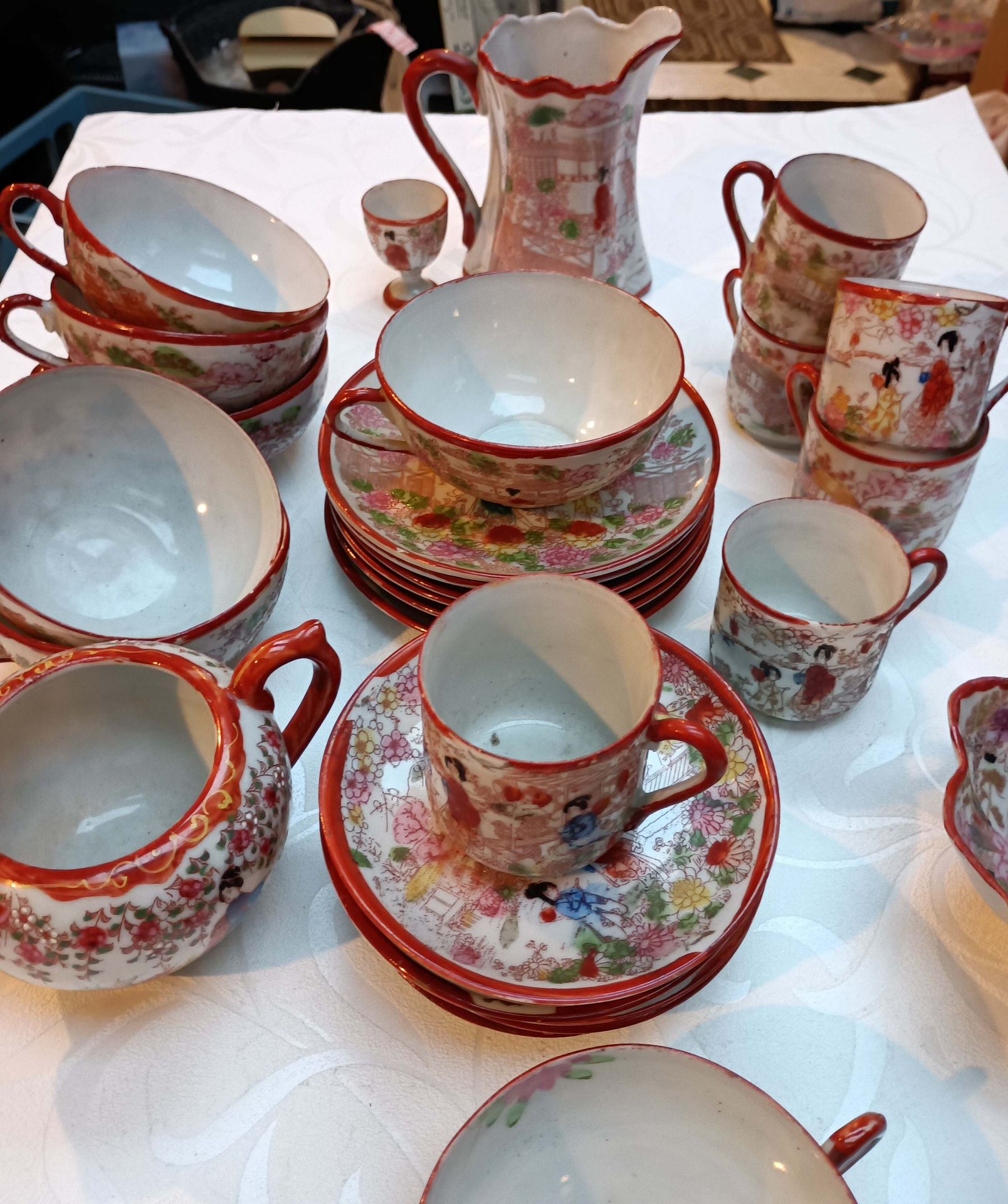 Vintage & Antique Japanese Geisha Teas Set