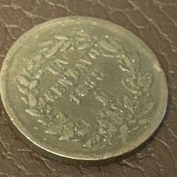 Un centavos 1888 , Antique Coin Of Mexico 