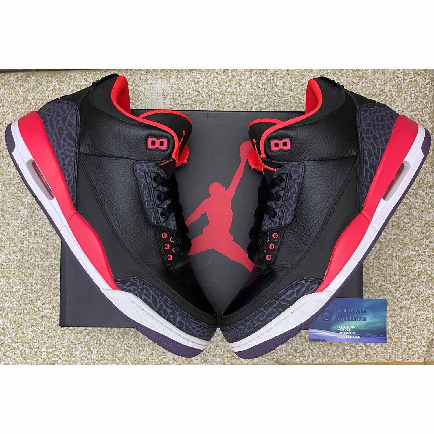 Nike Air Jordan 3 Retro Crimson Size 11.5 Men