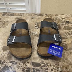 New Birkenstock Arizona Soft Footbed Slide Sandal Men 9-9.5 / 42  EU Black