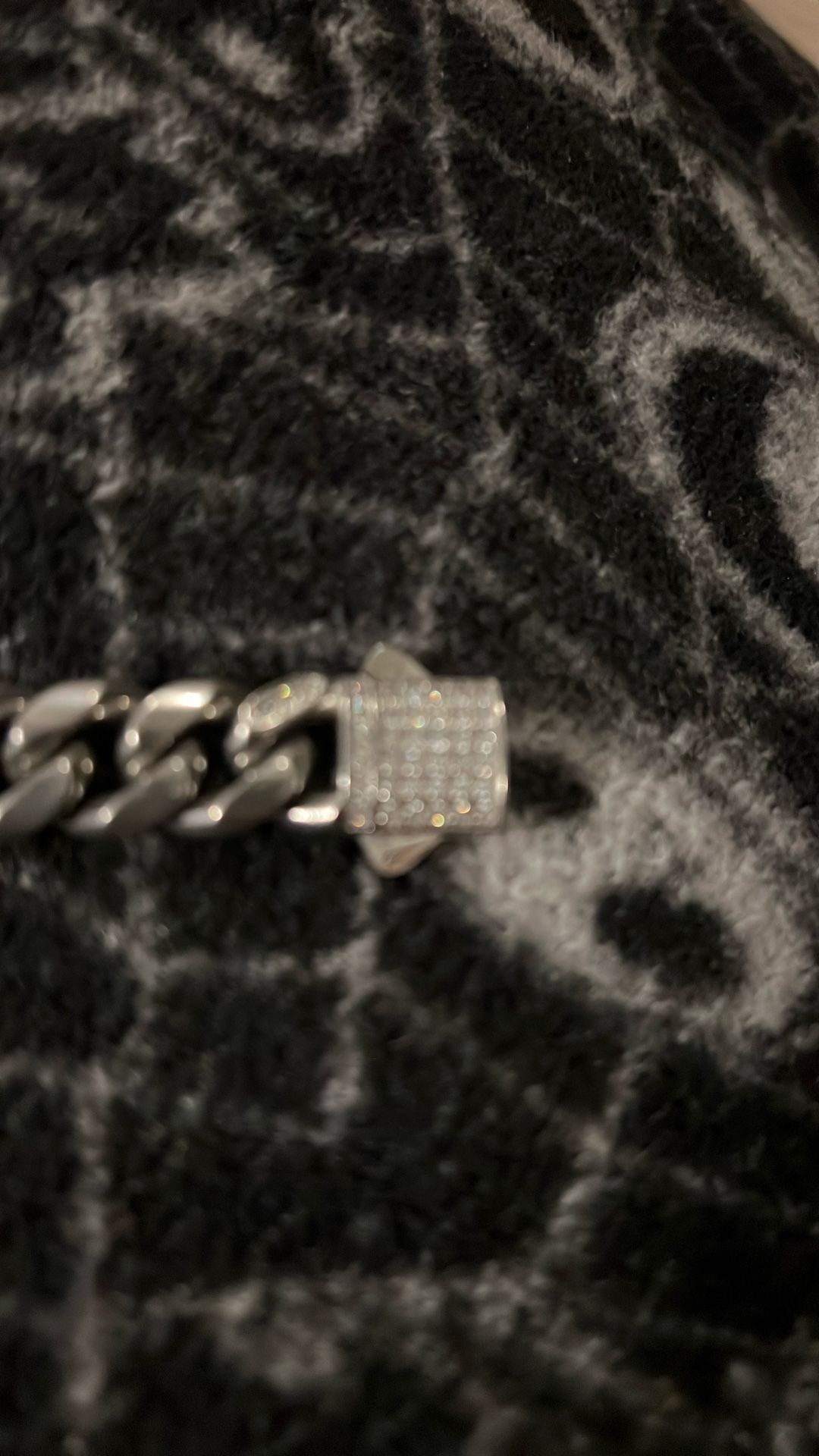 Silver Bracelet With Diamonds