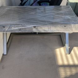 desk and chair