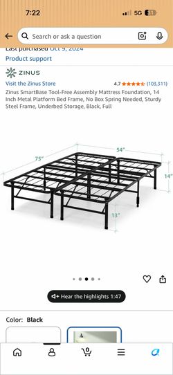 Full bed frame