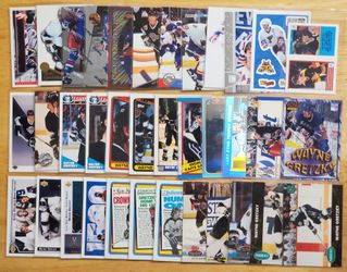 36 Different Wayne Gretzky Hockey Cards With Inserts