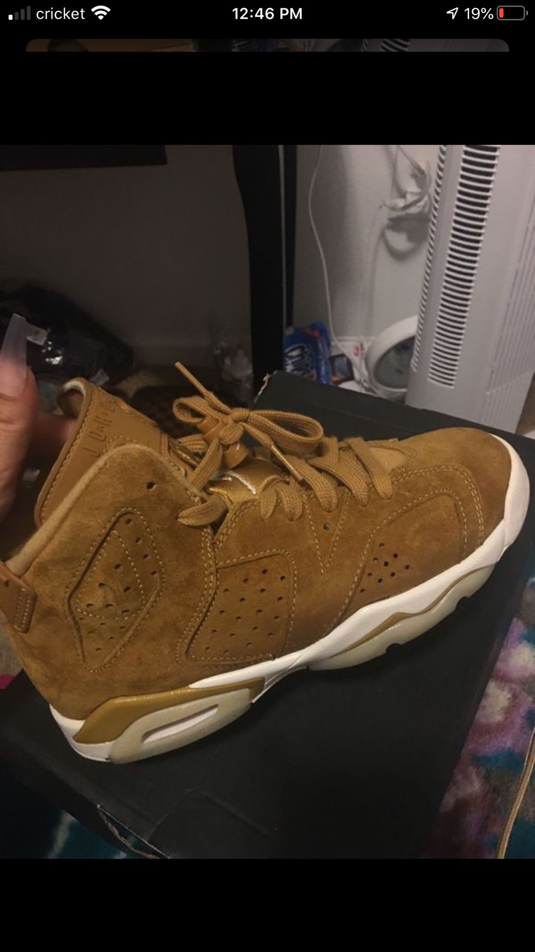 Retro wheat Jordan’s 6 Men's shoes