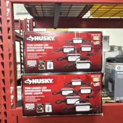 Husky 7500 lm LED stream work lights brand new in the box