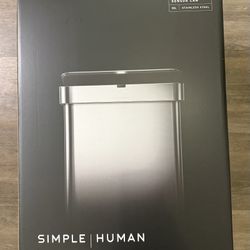 Simplehuman 58L Sensor Trash Can - Brushed silver(new and unused)