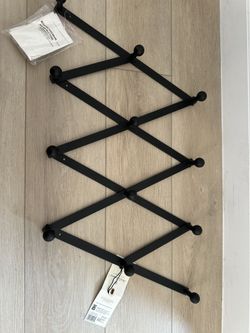 Heath And Hand Magnolia House Wall Mounted Coat Hook Rack Adjustable Size