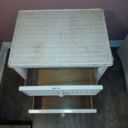 Wicker End Table.