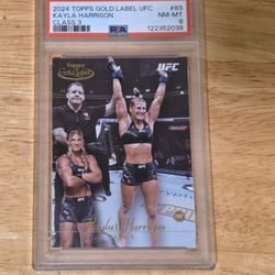 2024 UFC Kayla Harrison Class 3 Rookie PSA 8 