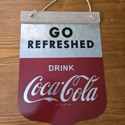 Coca Cola Metal Sign