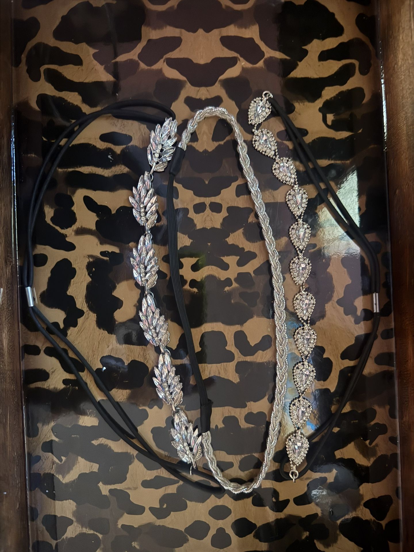 2 Crystal Bridal Headpieces 