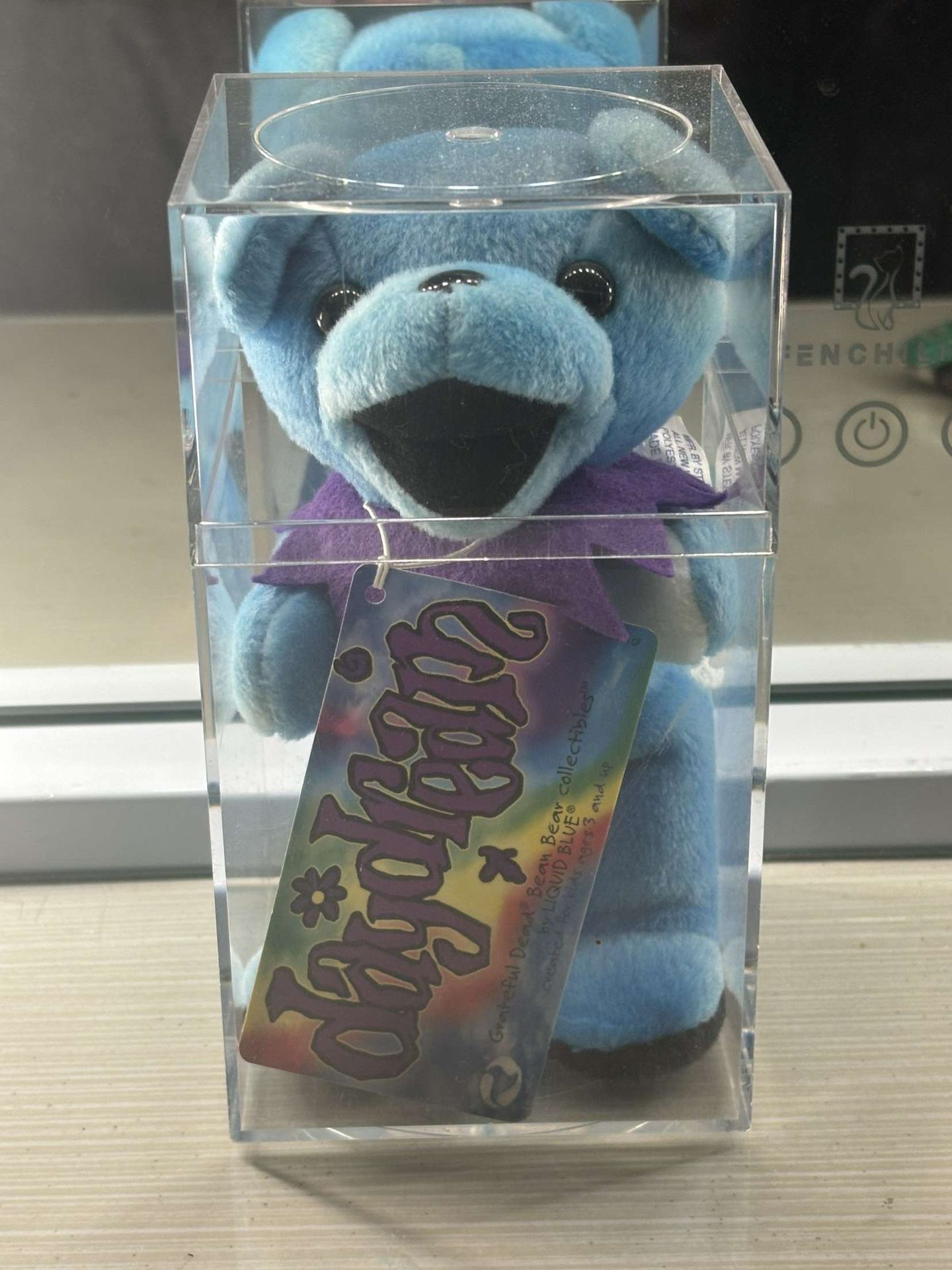 GRATEFUL DEAD " DAYDREAM " BEANIE BABY 7" TALL MADE  LIQUID BLUE (NEW) WITH CASE