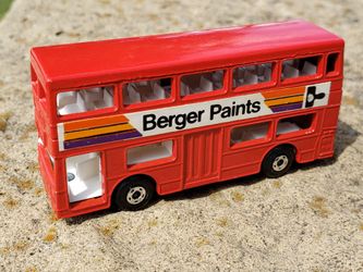 VINTAGE Matchbox No.17, Londoner Bus "Berger Paints", 1972, England, Lesney Prod